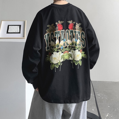 Vyriška palaidinė su gėlių motyvais