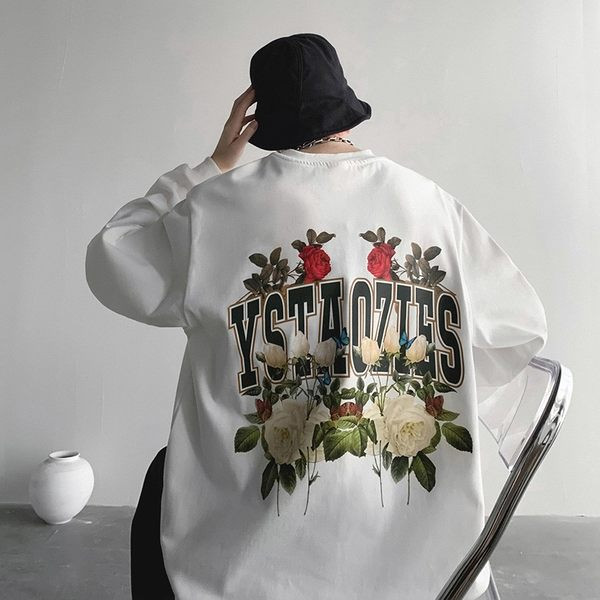 Vyriška palaidinė su gėlių motyvais