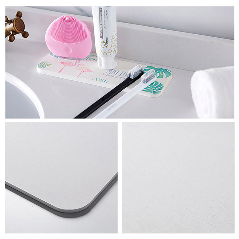 22*7 cm umivaonik dijatomit podmetač za kupaonicu upijajući jastučić flamingo biljka mačka uzorak držač četkica za zube posuda za sapun Spremište 1PC