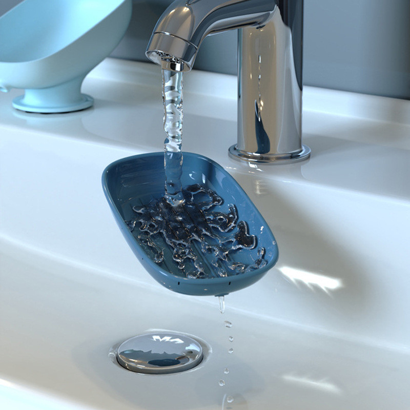 Super usisna posuda za sapun s odvodom vode Držač sapuna za kupaonicu Spremnik za sapun Kupaonski pribor Kithcen Pribor za čišćenje