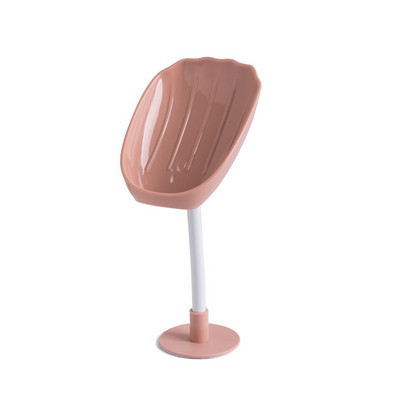 Nauja pasukama apvalkalo formos muilo dėžutė nutekėjimo muilo laikiklis Vonios kambarys Tualetas Skalbiniai Dušo Muilo indas Siurbiamas Sieninis laikymo stovas