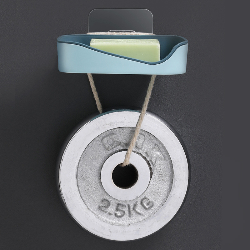 Dvoslojni držač za sapun Zidni odvod bez bušenja Kućna kupaonica Posuda za sapun Organizator toaletnih potrepština Kupaonski pribor