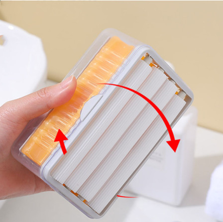 Muilo dėžutė Laisvų rankų putojantis muilo indas Daugiafunkcis muilo indas Laisvų rankų putojantis nusausinantis buitinės laikymo dėžutės valymo įrankis