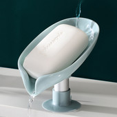 Kreatív új szappandoboz állvány lefolyómentes lyukasztó Lotus Leaf függőleges szívókorong falra akasztható szappantartó háztartási fürdőszobai kellékek