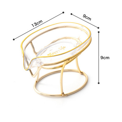 Stalak za sapun Kreativno svjetlo Luksuzni stil Kupaonica WC Nova kutija za sapun Posuda za sapun Kućinski odvod Bez perforacije