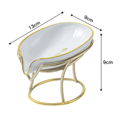 Stalak za sapun Kreativno svjetlo Luksuzni stil Kupaonica WC Nova kutija za sapun Posuda za sapun Kućinski odvod Bez perforacije