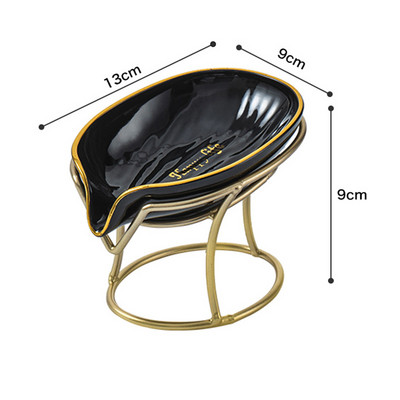 Stalak za sapun Kreativno svjetlo Luksuzni stil Kupaonica WC Nova kutija za sapun Posuda za sapun Kućinski odvod Bez perforacije