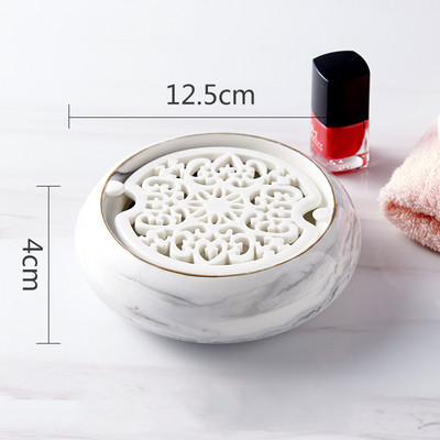 1 kom Posuda za sapun od mramorne keramike Nordijski stil Okrugli oblik Kutija za sapun za kućnu kupaonicu Posuda za kupaonski pribor