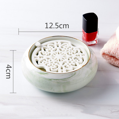 1 kom Posuda za sapun od mramorne keramike Nordijski stil Okrugli oblik Kutija za sapun za kućnu kupaonicu Posuda za kupaonski pribor