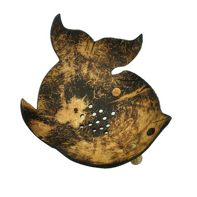 Kókuszos szappantál Kreatív tányérok Rajzfilm Szappandoboz Kókuszhéj Aranyos Szappantál tárolótálca Ékszerszervező