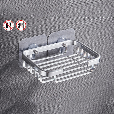 1 kom. Držač posude za sapun bez bušilice Kutija za sapun Zidni stalak za pohranu Kutija Kutija Posuda za spužvu Kupaonski pribor