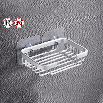 1 kom. Držač posude za sapun bez bušilice Kutija za sapun Zidni stalak za pohranu Kutija Kutija Posuda za spužvu Kupaonski pribor