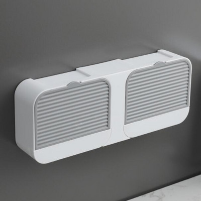 1/2 rácsos leeresztő szappantartó kihajtható szappandoboz fürdőszobai kiegészítők tárolódoboz Fióktálca polc falra szerelhető, szabad perforáció