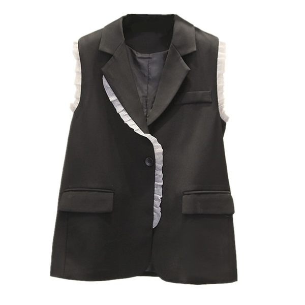 Moderan ženski prsluk s čipkom i kopčanjem na gumbe