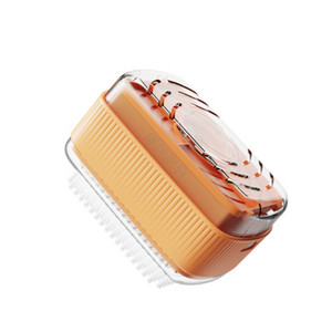 2 viename daugiafunkcinis muilo indų muilo dozatorius, burbuliuojantis, rankinis netrinantis muilo dėžutė su kempininiais voleliais Valymo šepetys skalbinių šepetys