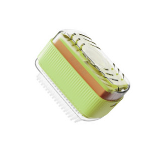 2 viename daugiafunkcinis muilo indų muilo dozatorius, burbuliuojantis, rankinis netrinantis muilo dėžutė su kempininiais voleliais Valymo šepetys skalbinių šepetys