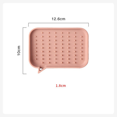 Silikonski držač za sapun Stalak za odlaganje Odvod Kutija za sapun Neklizajući pladanj Kućni organizator Kuhinja Kupaonski pribor Za spužvu Četka