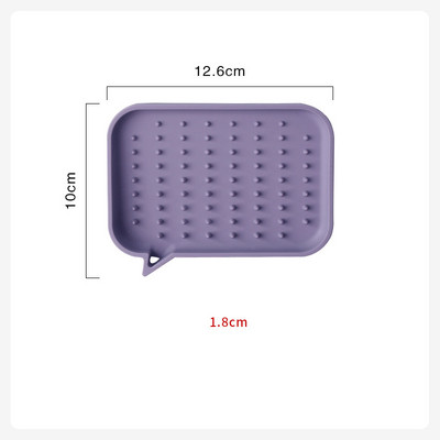 Silikonski držač za sapun Stalak za odlaganje Odvod Kutija za sapun Neklizajući pladanj Kućni organizator Kuhinja Kupaonski pribor Za spužvu Četka