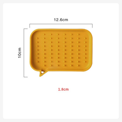 Silikonski držač za sapun Stalak za odlaganje Odvod Kutija za sapun Neklizajući pladanj Kućni organizator Kuhinja Kupaonski pribor Za spužvu Četka