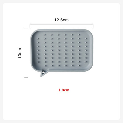 Silikonski držač za sapun Stalak za odlaganje Odvod Kutija za sapun Neklizajući pladanj Kućni organizator Kuhinja Kupaonski pribor Za spužvu Četka