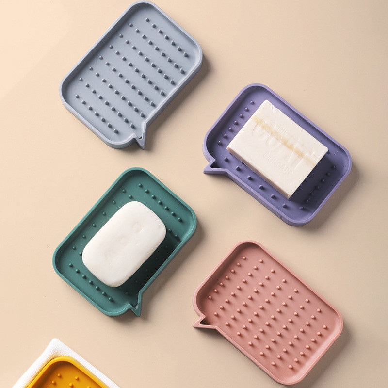 Silikonski držač za sapun Stalak za odlaganje Odvod Kutija za sapun Neklizajući pladanj Kućni organizator Kuhinja Kupaonski pribor Za spužvu Četka