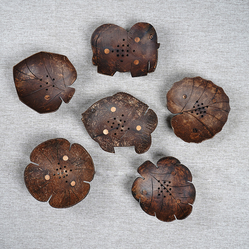 Kupaonska kutija za sapun Kokosove ljuske Držač sapuna Držač sapuna za tuširanje Držač sapuna Tanjur za pohranjivanje spužve Na pultu za pohranjivanje nakita Kućni dekor