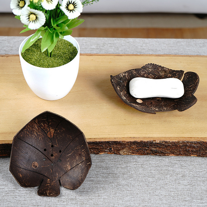 Kupaonska kutija za sapun Kokosove ljuske Držač sapuna Držač sapuna za tuširanje Držač sapuna Tanjur za pohranjivanje spužve Na pultu za pohranjivanje nakita Kućni dekor