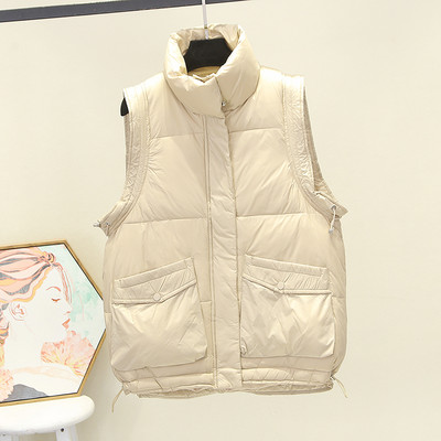 Ležeran ženski prsluk s džepom