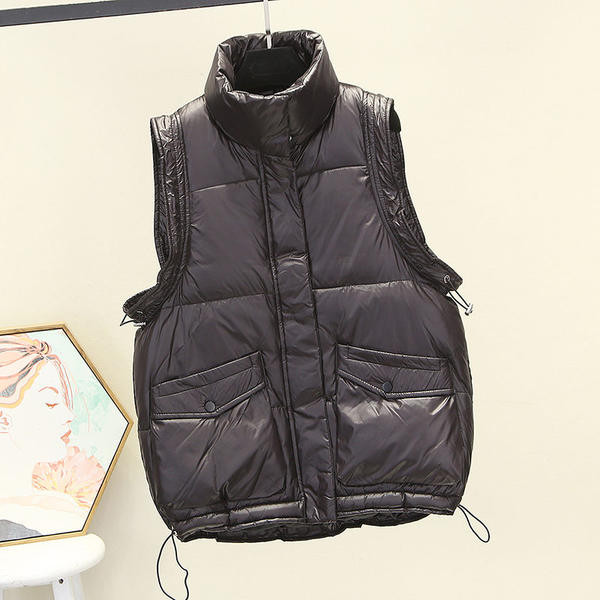 Ležeran ženski prsluk s džepom