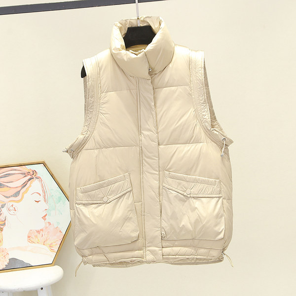 Ležeran ženski prsluk s džepom