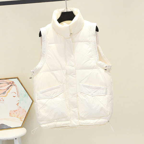 Ležeran ženski prsluk s džepom