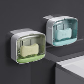 Drenažo muilo dėžutė Nešiojama namų muilo laikymo dėžutė su dangteliu, vandeniui atspariu drėgmei, kelionių organizatoriaus dėklas Vonios kambario priedai