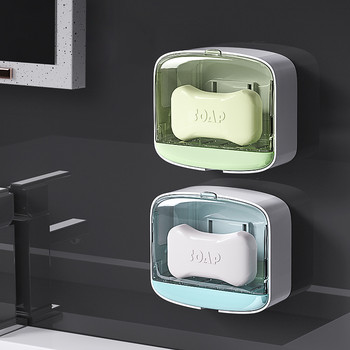 Drain Soapbox Преносима домашна кутия за съхранение на сапун с капак Водоустойчива влагоустойчива кутия за органайзери за пътуване Аксесоари за баня