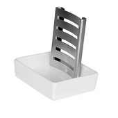 Pravokutna kutija za sapun Filter od nehrđajućeg čelika 304 s keramičkom posudom za sapun Kutija za sapun za čišćenje