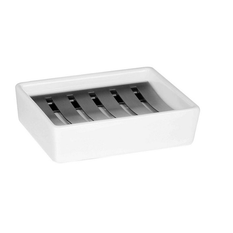 Pravokutna kutija za sapun Filter od nehrđajućeg čelika 304 s keramičkom posudom za sapun Kutija za sapun za čišćenje