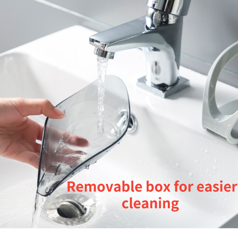 Vonios muilo laikiklis Lapelio formos Muilo dėžutė Virtuvės indų laikymo dėžutė Neslidžia nutekėjimo muilo laikymo dėklas Vonios kambario priedas