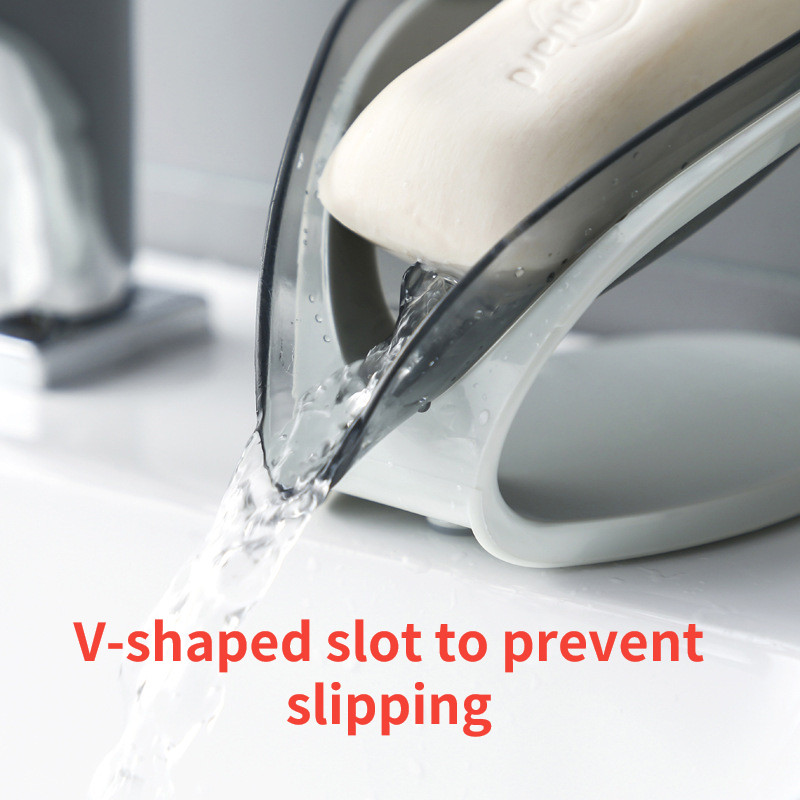 Vonios muilo laikiklis Lapelio formos Muilo dėžutė Virtuvės indų laikymo dėžutė Neslidžia nutekėjimo muilo laikymo dėklas Vonios kambario priedas