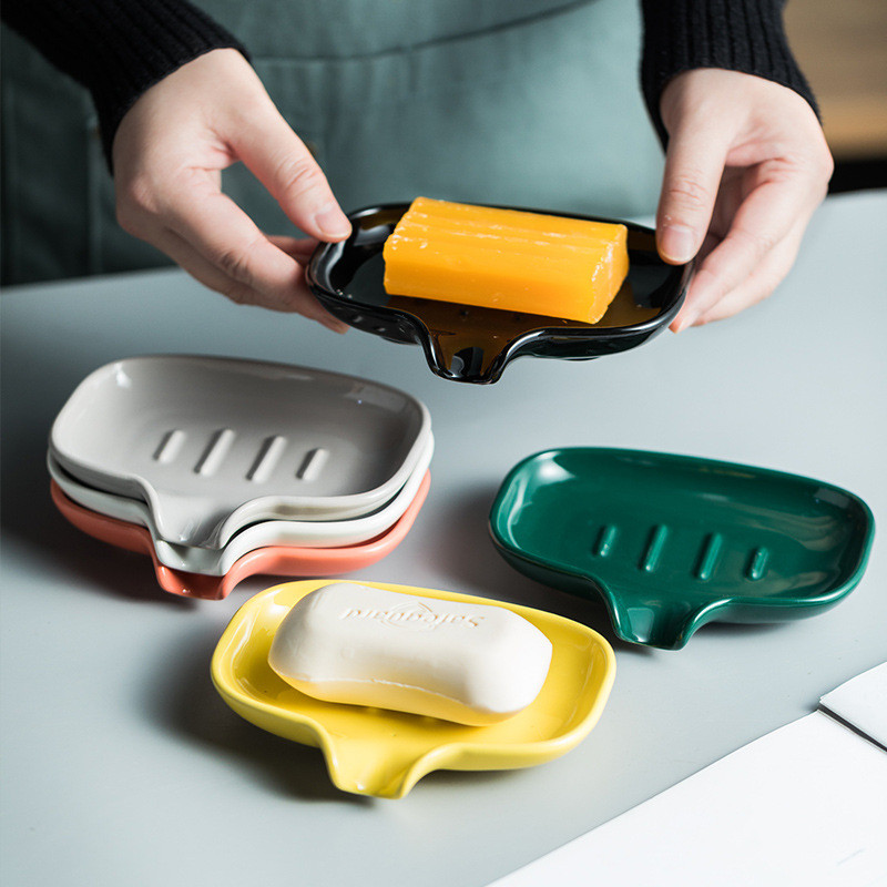 Keraminis muilo indas Vonios laikymo stovas Muilo dėžutė Virtuvės kempinės laikiklis dušo muilo indų laikiklis