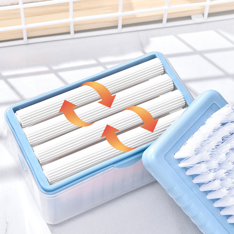 Putojanti muilo dėžutė su šepetėlių voleliais Muilo laikymo putų dėžutė su šepetėlio drenažo dėžute Muilo burbuliavimo dėžutė Integruotas spyruoklinis konteineris