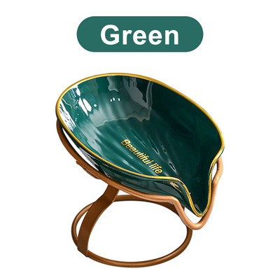 Držač sapuna od nehrđajućeg čelika Oblik lista Samodreinirajuća posuda za sapun za tuš Kupaonski umivaonik Držač sapuna Kutija Potrepštine Gadgeti