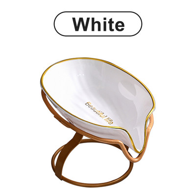 Držač sapuna od nehrđajućeg čelika Oblik lista Samodreinirajuća posuda za sapun za tuš Kupaonski umivaonik Držač sapuna Kutija Potrepštine Gadgeti