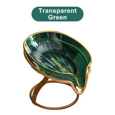 Držač sapuna od nehrđajućeg čelika Oblik lista Samodreinirajuća posuda za sapun za tuš Kupaonski umivaonik Držač sapuna Kutija Potrepštine Gadgeti