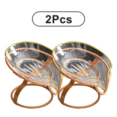 Držač sapuna od nehrđajućeg čelika Oblik lista Samodreinirajuća posuda za sapun za tuš Kupaonski umivaonik Držač sapuna Kutija Potrepštine Gadgeti