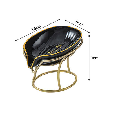 Luksuzna kutija za sapun u obliku lista Kupaonski držač posudice za sapun Drenaža za tuširanje Posuda za sapun Stalak za odlaganje kupaonskog pribora