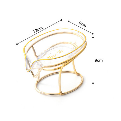 Luksuzna kutija za sapun u obliku lista Kupaonski držač posudice za sapun Drenaža za tuširanje Posuda za sapun Stalak za odlaganje kupaonskog pribora