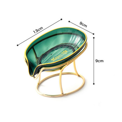 Luksuzna kutija za sapun u obliku lista Kupaonski držač posudice za sapun Drenaža za tuširanje Posuda za sapun Stalak za odlaganje kupaonskog pribora