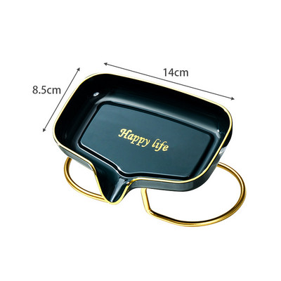 Luksuzna kutija za sapun u obliku lista Kupaonski držač posudice za sapun Drenaža za tuširanje Posuda za sapun Stalak za odlaganje kupaonskog pribora