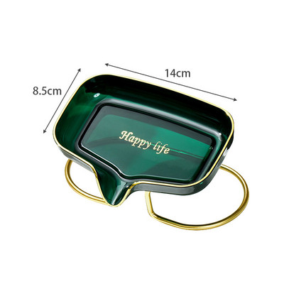 Luksuzna kutija za sapun u obliku lista Kupaonski držač posudice za sapun Drenaža za tuširanje Posuda za sapun Stalak za odlaganje kupaonskog pribora