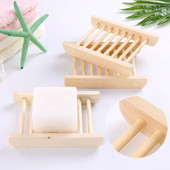 5/10 db fából készült bambusz lefolyószappan tartó mosogatószappan állvány tányér doboz tartály Szappantartó tároló rendszerező otthoni fürdőszobai kiegészítők