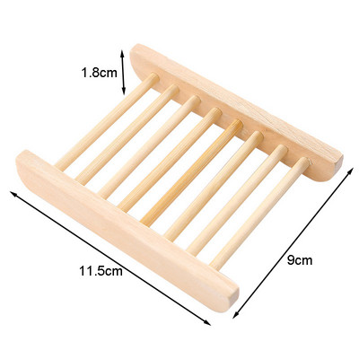 5/10 db fából készült bambusz lefolyószappan tartó mosogatószappan állvány tányér doboz tartály Szappantartó tároló rendszerező otthoni fürdőszobai kiegészítők